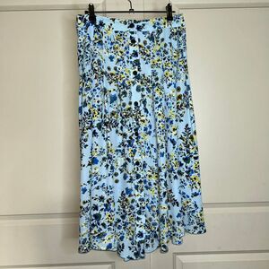🟢 Nanette Lepore Botanical Breeze Midi Skirt – Dreamy, Flowy & Feminine (Sz 8)